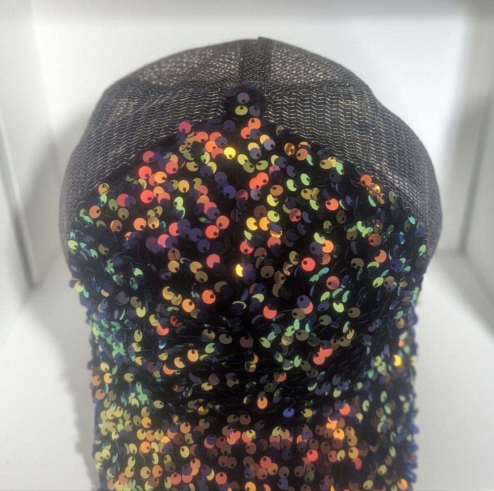 NWOT Sequin Baseball Cap - Multicolor - image 3